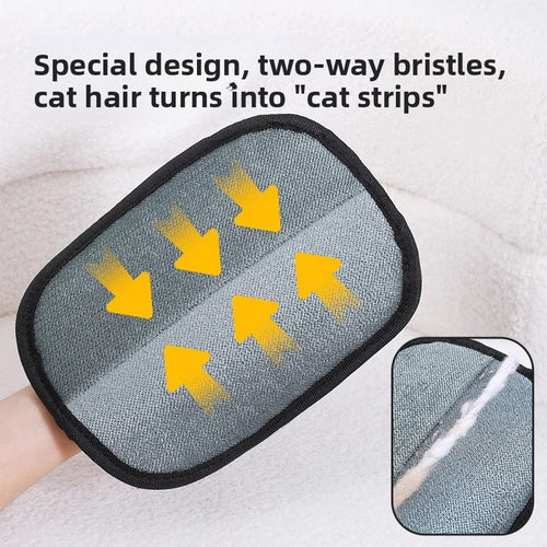 Pet Hair Removal Glove - Remove Fur from Furniture, Clothes & Bedding